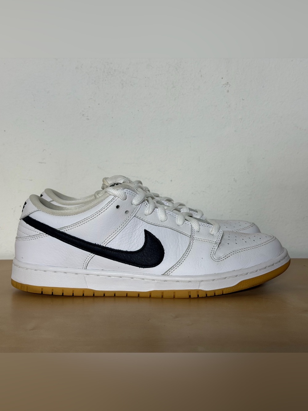 Nike SB Dunk Low Pro White Gum Sneakers CD2563-101 Men's Size 11.5